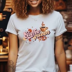 Coffee Lovers Shirt , Coffee Gift, Coffee Tshirt, Coffee Vibes, Coffee Queen T-Shirt , Coffee Shirt, Coffee Lover Gift, Retro Tee