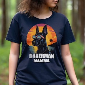 Doberman Shirt, Doberman Mamma, Dog Lover Mamma Shirt, Dog Shirt, Dog Lover Gift, Womans Dog Shirt, Dog mom Shirt, Doberman Lover Gift
