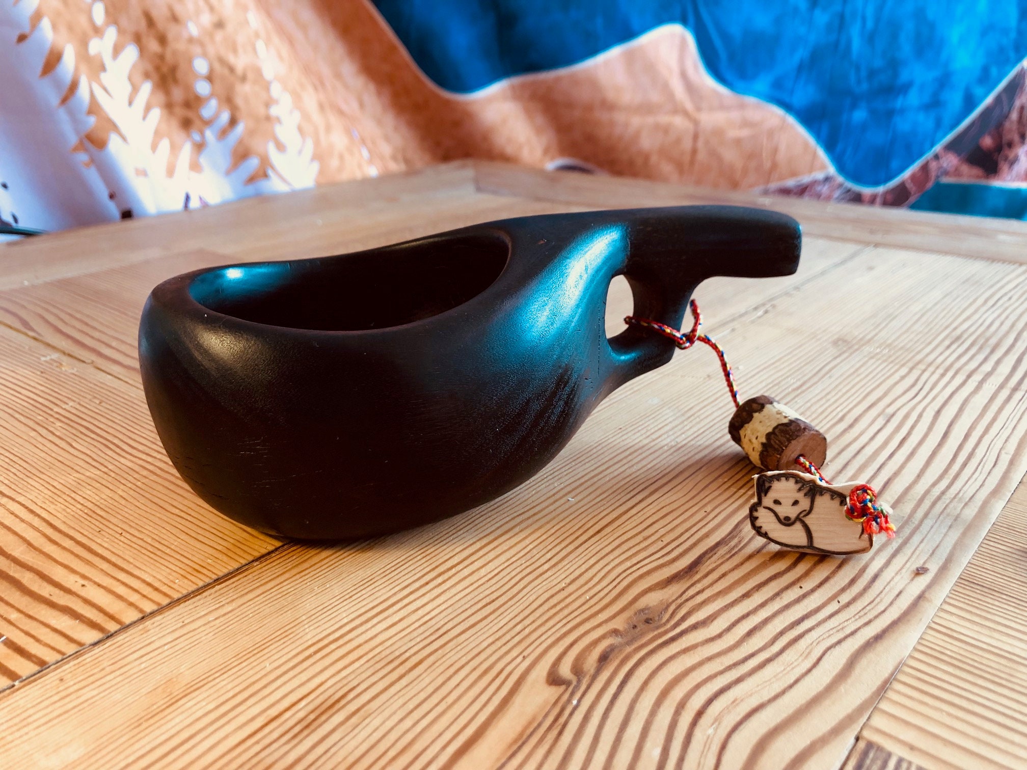 Handcarved Wooden Cup Made of Birch Wood 120 Ml, Kuksa, Camping Mug