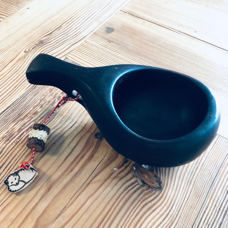 Handcarved Wooden Cup Made of Birch Wood 120 Ml, Kuksa, Camping Mug