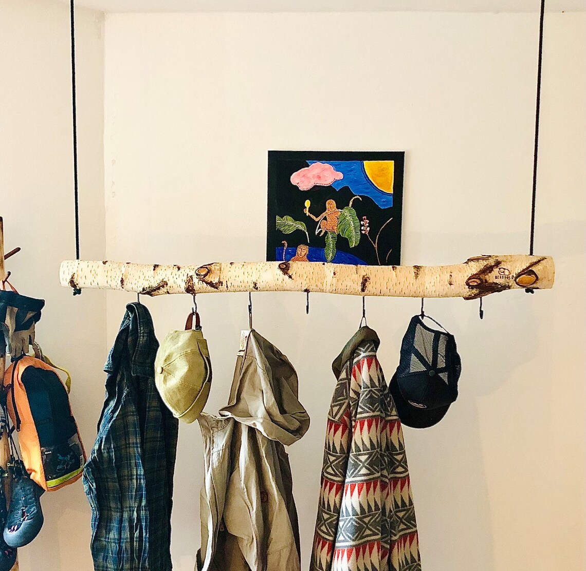 Hanging Wardrobe Birch Clothes Rail Birch Branch Birch Wardrobe Hanging ...