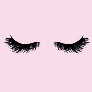 Eyelashes Svg Cut File,Lashes Svg, Lash Extensions svg Cutting Files for Cricut, Silhouette, Beauty, Makeup svg, Mascara svg