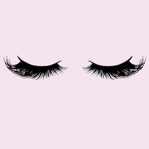 Eyelashes Svg Cut File,Lashes Svg, Lash Extensions svg Cutting Files for Cricut, Silhouette, Beauty, Makeup svg, Mascara svg