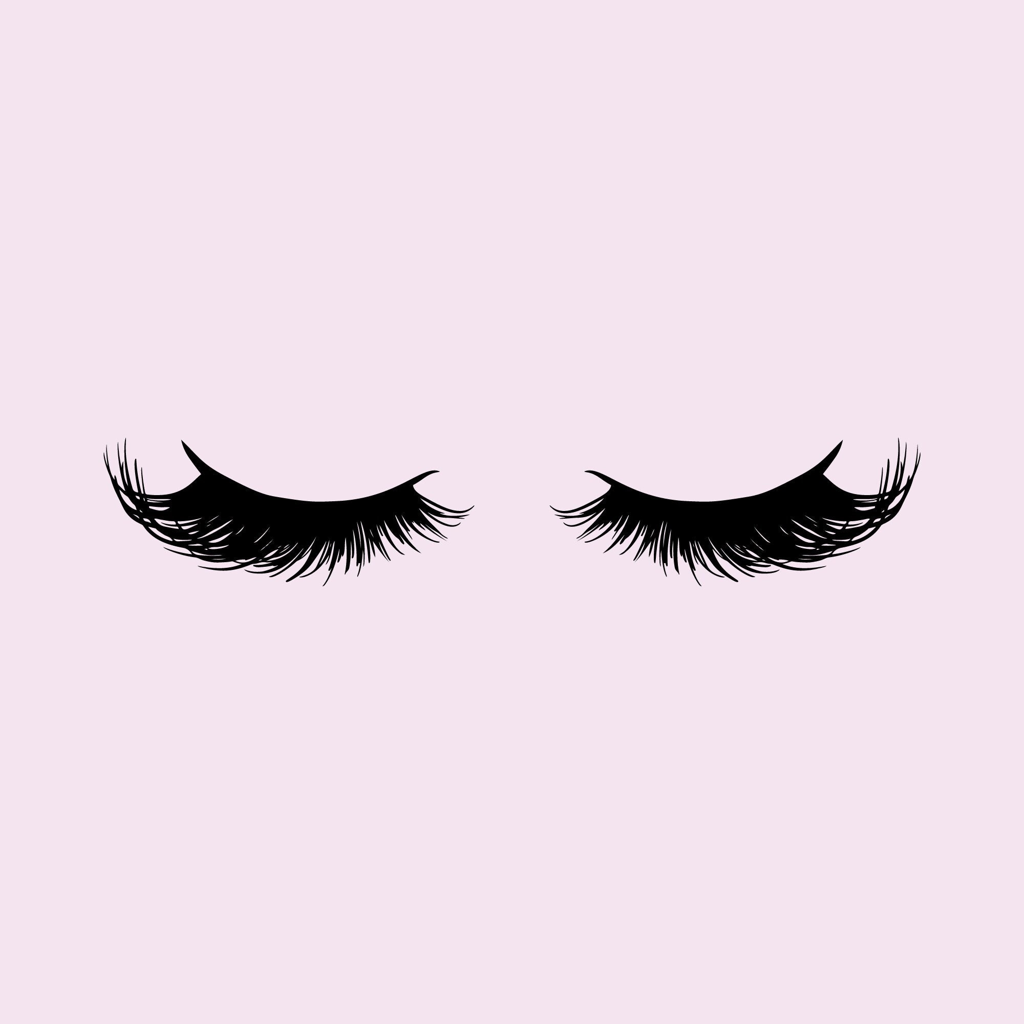 Eyelashes Svg Cut Filelashes Svg Lash Extensions Svg Cutting Etsy