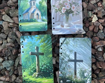 Faith-Inspired Dashboard | A6 & A7 Dashboard Set | Christian Planner Dashboard | Laminated Budget Binder Cover | Faith Budgeting Accessories