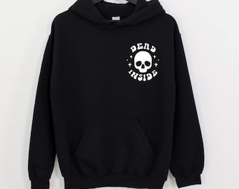 Elder emo camiseta Emo sudadera con capucha nunca fue una fase espeluznante amante de la música divertida goth punk rock alternativa moda regalo grunge negro cráneo corazón