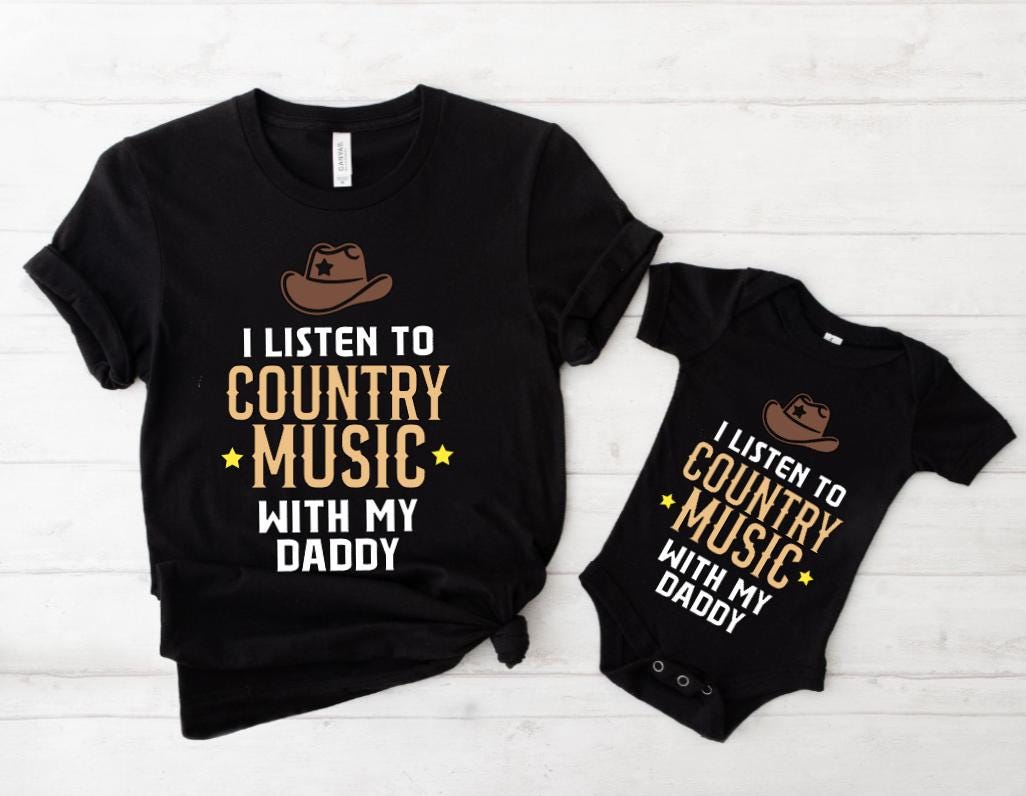 I'm Told I Like Country Music Baby Bodysuit - Cute Graphic Onesie