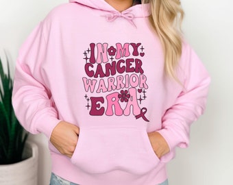 Breast Cancer Hoodie, Cancer Survivor Gift, Cancer Awareness, Cancer warrior era hoodie, Inspirational Hoodie, Pink ribbon Hoodie