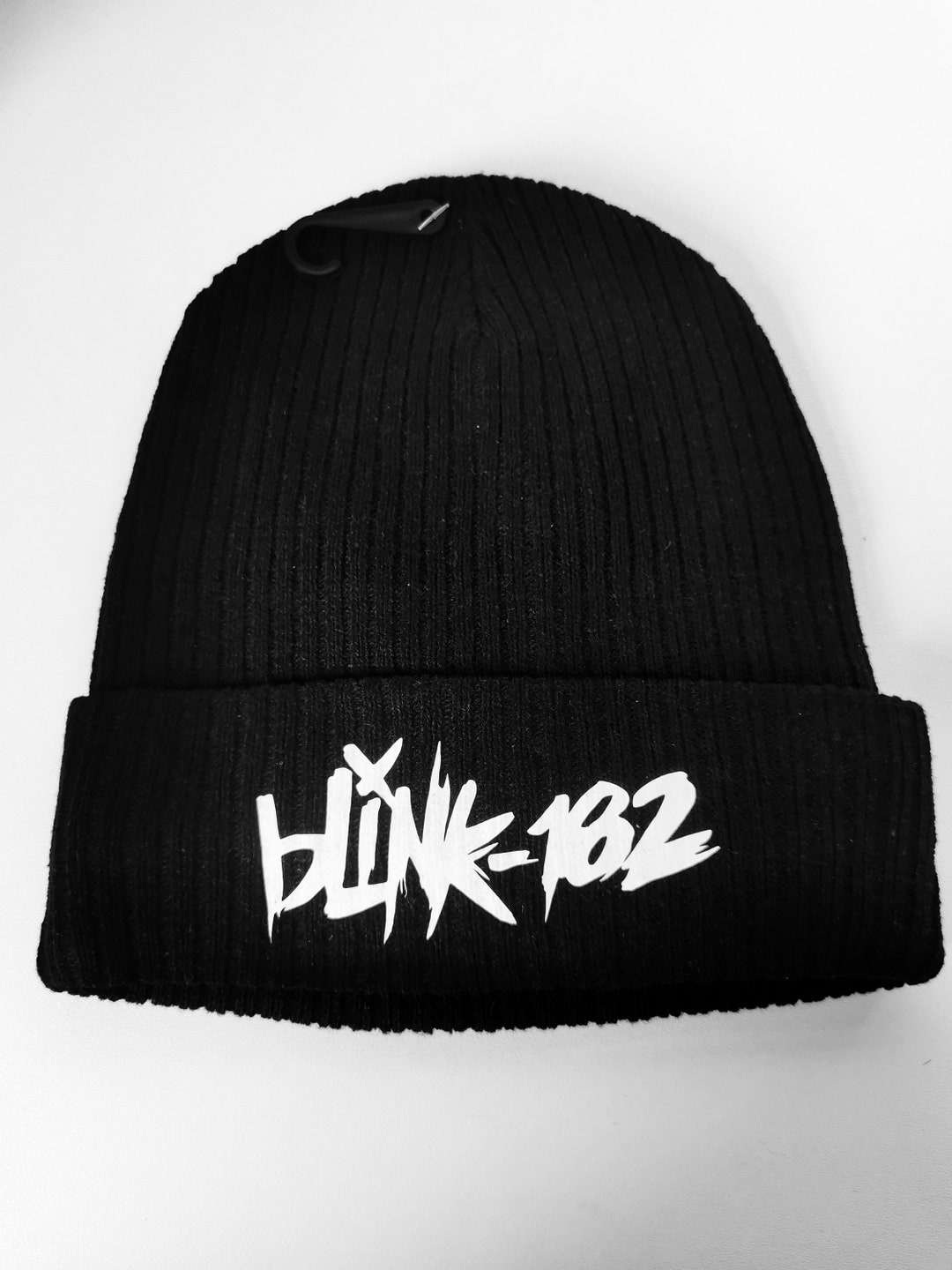 Blink 182 Band Logo Winter Hat Beanie Bobble Punk Rocker Black - Etsy