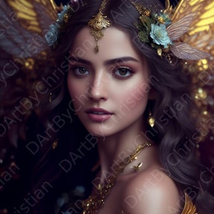 Portrait of a Beautiful Fairy Digital Image