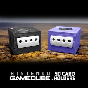 Stampato in 3D - Supporto/decorazione per scheda SD per Gamecube
