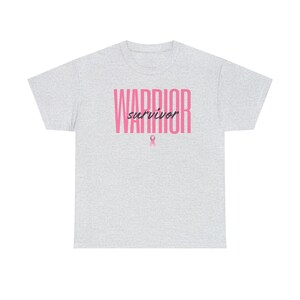 Warrior Survivor Breast Cancer Heavy Cotton Tee