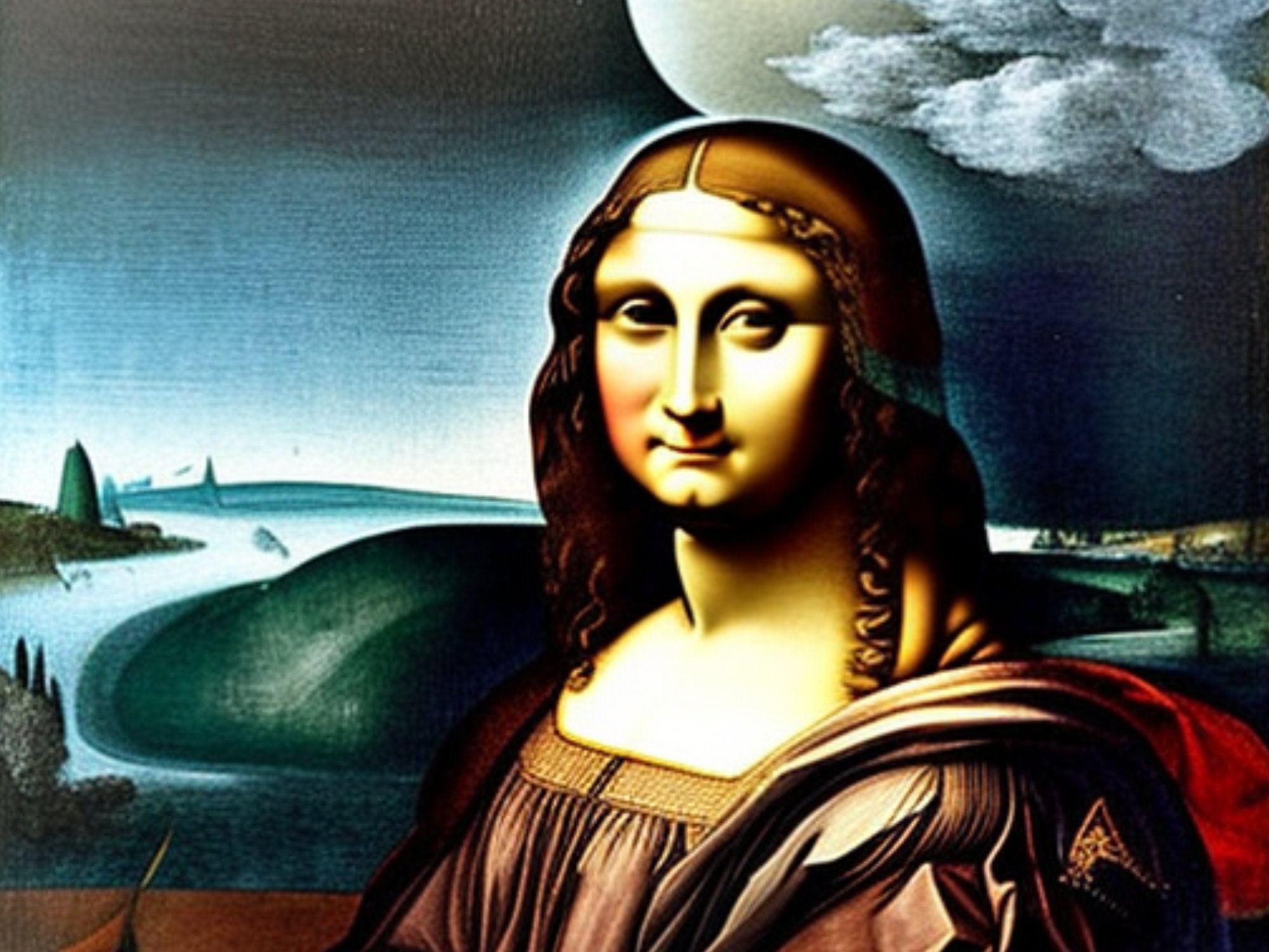 Waiting at the Gates of Hell Mona Lisa Style Digital Download - Etsy
