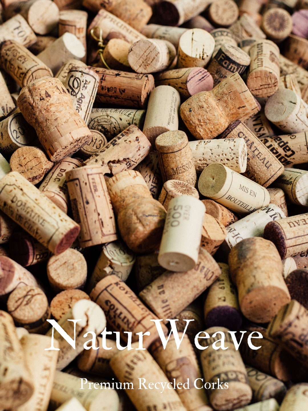 50 Natural Wine Corks for Crafting, Used European Wine Corks. Premium