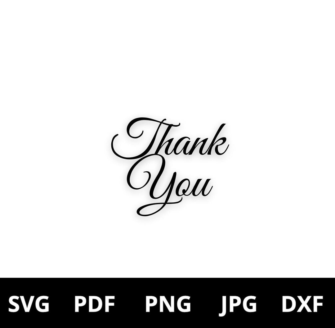 Gracias SVG Signo de agradecimiento Floral Boda Gracias - Etsy España