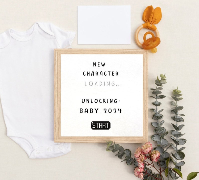 New Character Loading Baby 2024 SVG Pregnancy Announcement Etsy