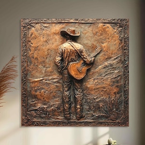 Copper Wall Art, Handmade Copper Wall Decor, Art for Home Decor, Decorative Wall Panel, Rustic Modern Copper Decor, Gift for Home