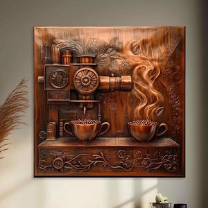 Copper Wall Art, Handmade Copper Wall Decor, Art for Home Decor, Decorative Wall Panel, Rustic Modern Copper Decor, Gift for Home