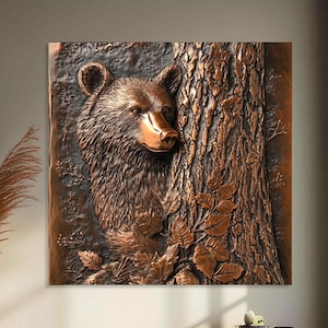 Copper Wall Art, Rustic and Modern Wall Decor, Decorative Wall Panel, Art for Home Decor, Premium UV-Printed Copper Panel, Gift for Home