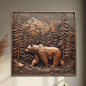 Copper Wall Art, Handmade Copper Wall Decor, Art for Home Decor, Decorative Wall Panel, Rustic Modern Copper Decor, Gift for Home