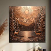 Rustic Copper Wall Art | Farmhouse Decor | Copper Wall Hangings ...