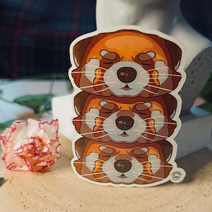 Glossy sticker • Red panda