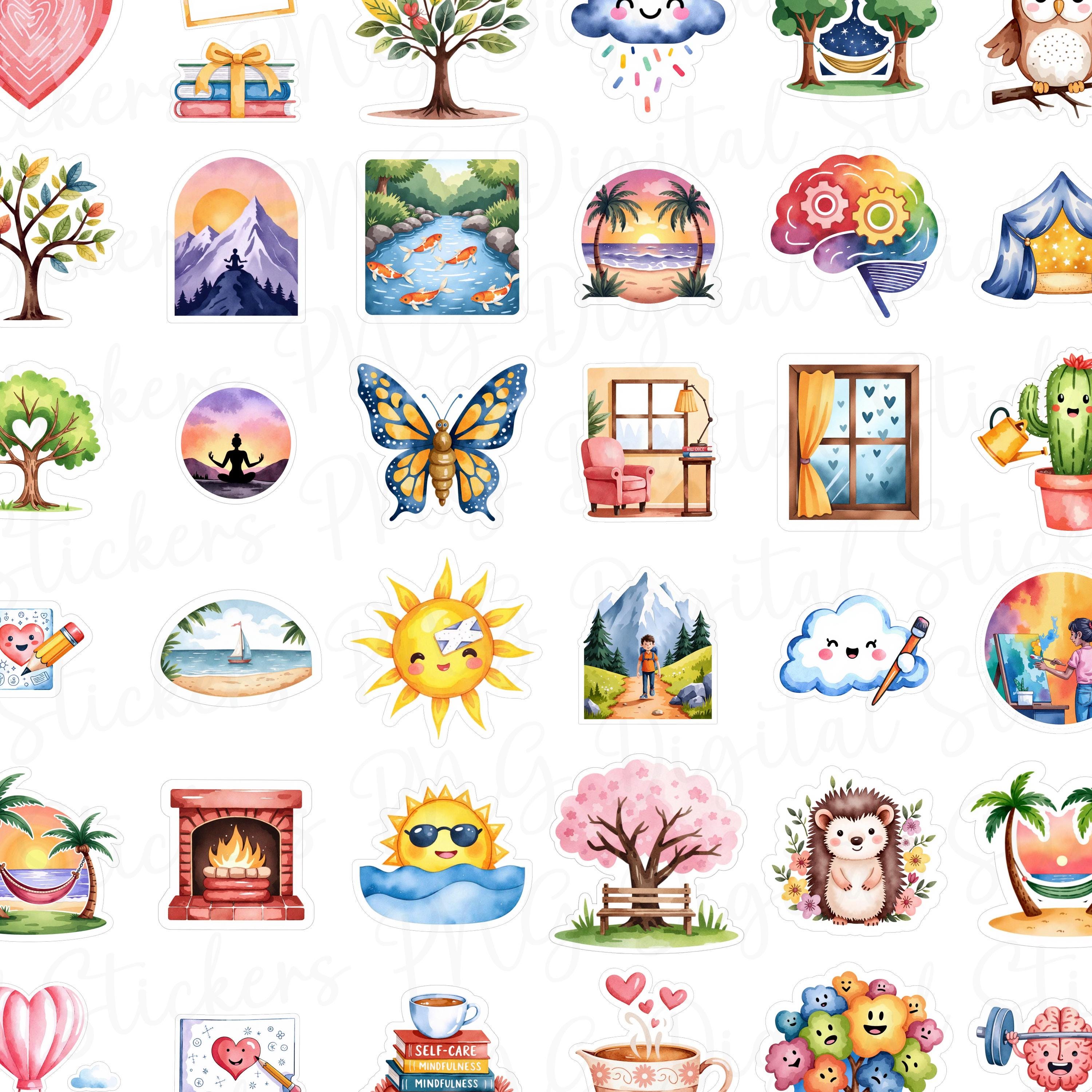 197 Mental Health Stickers Digital Download for Goodnotes Self Care ...