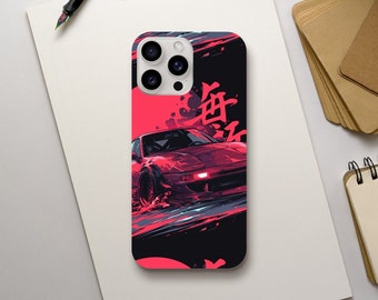 S13 MR2 Supra Japanese Illustration iPhone Case | JDM Cover | iPhone/ Samsung Case 7-15 Pro Max