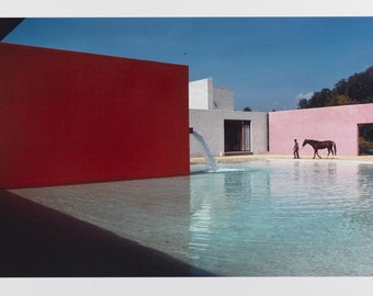 René Burri - San Cristobal Stable, Horse Pool and House, Planned by Luis Barragan, Mexico City, Mexico, 1976