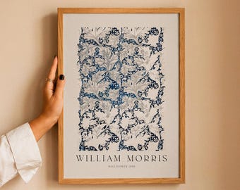 William Morris Wallflower Print – Vintage Botanical Wall Art, Cottagecore Floral Poster, English Garden Decor