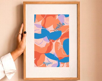 Bright Abstract Art Print: Colourful Gallery Wall Decor