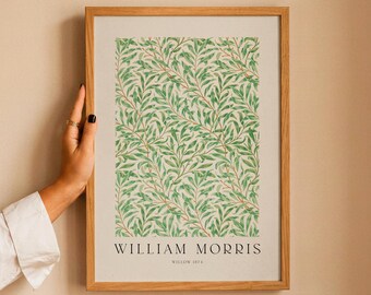 William Morris Willow Print – Vintage Botanical Wall Art, Cottagecore Floral Poster, English Garden Decor