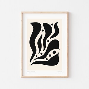 Impressão de folhas abstratas, arte de parede boho, pôster de flores, impressão de sala de estar, decoração de parede de quarto, impressões abstratas modernas - A4, A3, A2