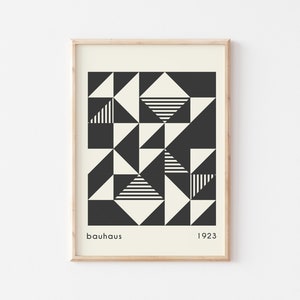 Bauhaus Print, Bauhaus Exhibition Poster, Bauhaus Design, Bauhaus Wall Art, Exhibition Wall Art, Minimalist Art