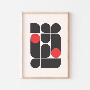 Bauhaus Print, Bauhaus Exhibition Poster, Bauhaus Design, Bauhaus Wall Art, Exhibition Wall Art, Minimalist Art