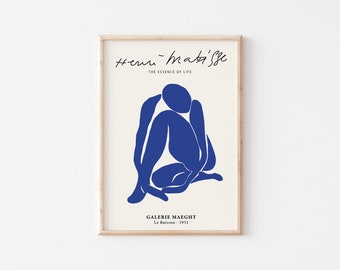 Henri Matisse Exhibition Poster, Matisse Print, Vintage Art, Pop Motif, Matisse Abstract Print, Wall Art Poster Print - Sizes A2 A3 A4