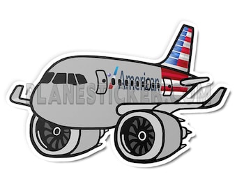 American Airlines A321 NEO Diecut Sticker