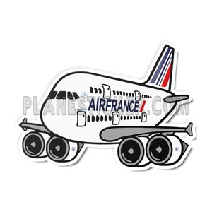 Air France Airbus A380 Diecut Sticker