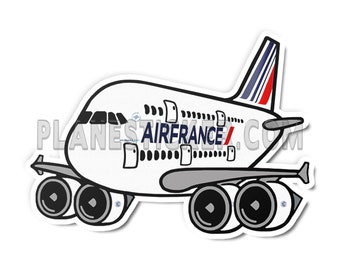 Air France Airbus A380 gestanste sticker