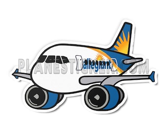 Allegiant Air A320 Diecut Sticker