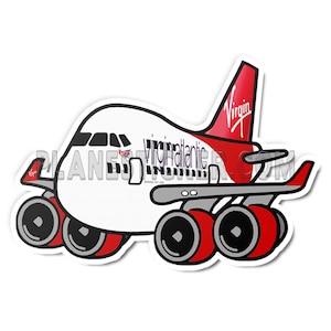Virgin Atlantic Stickers - Etsy