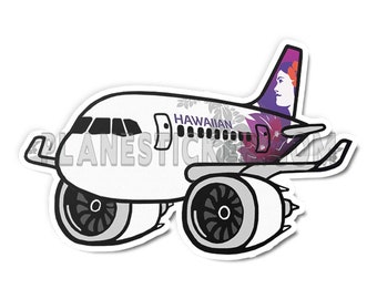 Hawaiian Airlines A321 NEO Diecut Sticker