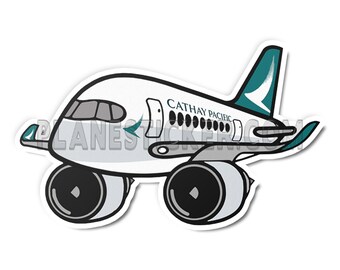 Cathay Pacific Airbus A350 Diecut Sticker