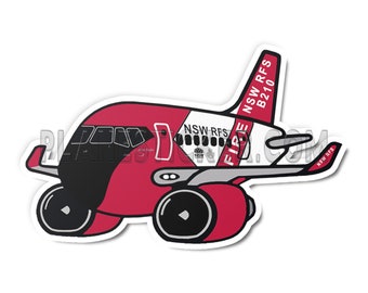 Coulson Aviation NSW RFS Boeing 737 Tanker B210 Diecut Sticker