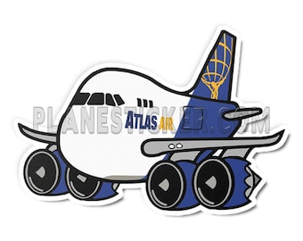 Atlas Air B747-8F Diecut Sticker