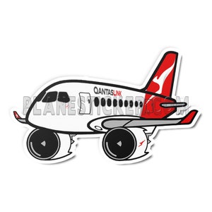 Qantaslink Airbus A220 Diecut Sticker