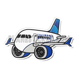 United Airlines B737 MAX Diecut Sticker