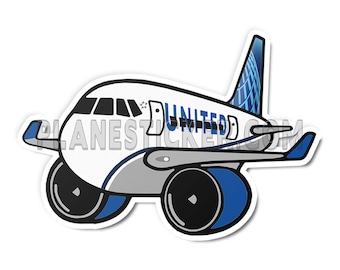 Gestanste sticker United Airlines B767