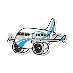 Enter Air Boeing 737 MAX Diecut Sticker