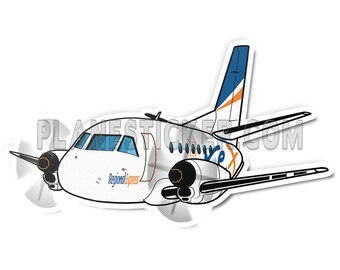 Rex Airlines Saab 340 Diecut Sticker